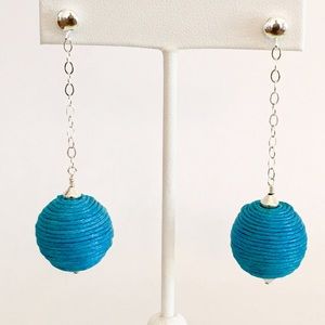 Pom Pom-A-Go-Go Earrings - Turquoise